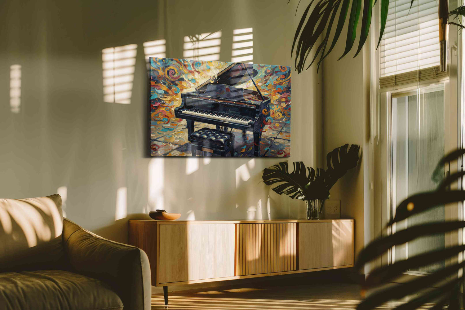 Harmonious Whirlwind Symphony – music canvas wall art, gallery-wrapped, ready to hang