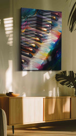 Harmony in Liquid Light music canvas print, on wall, lifestyle preview