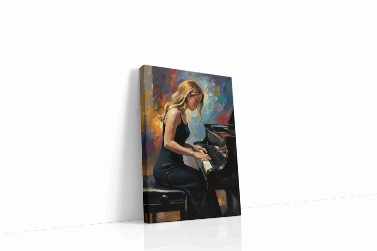 Harmony in Motion music canvas print gallery-wrapped portrait canvas studio shot