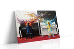 Harmony of Dual Flames music canvas print gallery-wrapped landscape canvas studio shot