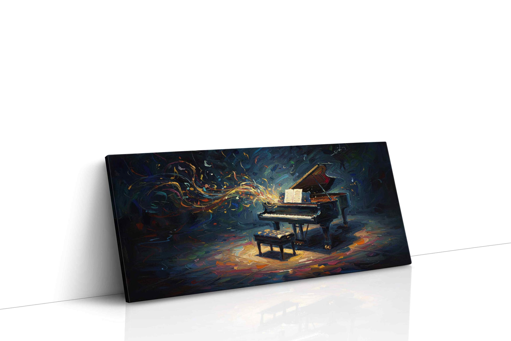 Harmony's Embrace music canvas print, gallery-wrapped, ready to hang