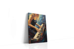 Melodic Reverie music canvas print gallery-wrapped portrait canvas studio shot