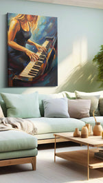 Melodic Reverie – music canvas wall art, gallery-wrapped, ready to hang