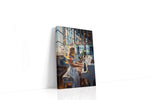 Melodic Sunbeams music canvas print gallery-wrapped portrait canvas studio shot