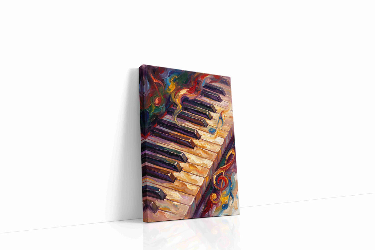 Melodic Waves of Color II music canvas print, gallery-wrapped, ready to hang