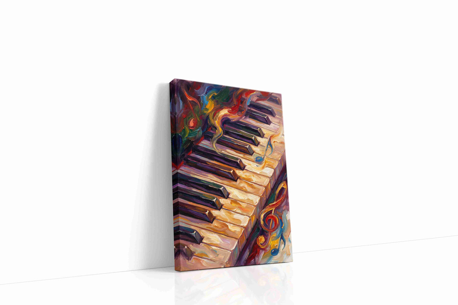 Melodic Waves of Color II music canvas print, gallery-wrapped, ready to hang