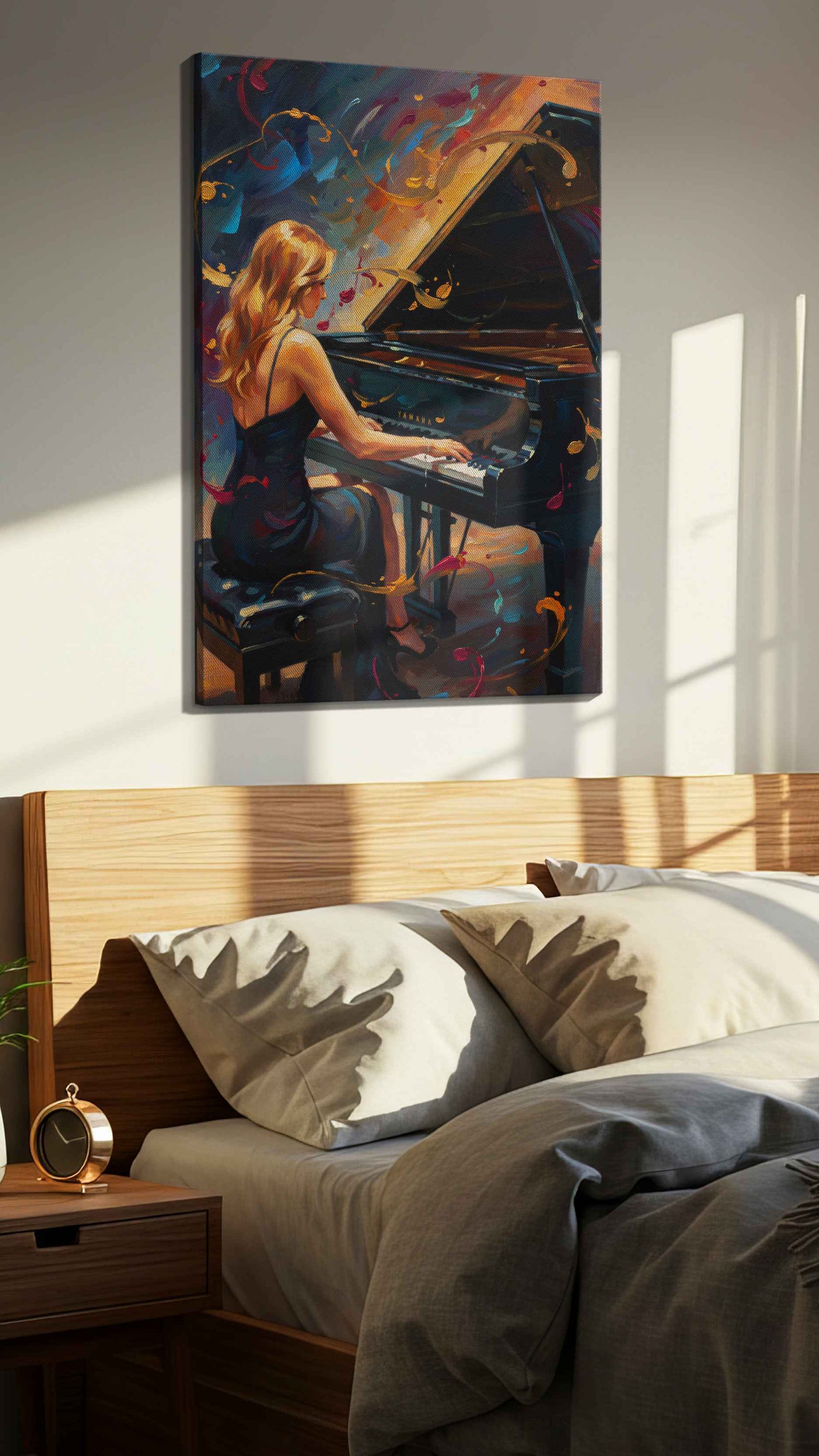 Melodic Whirlwind – music canvas wall art, gallery-wrapped, ready to hang