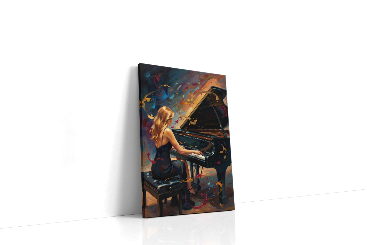 Melodic Whirlwind music canvas print, gallery-wrapped, ready to hang