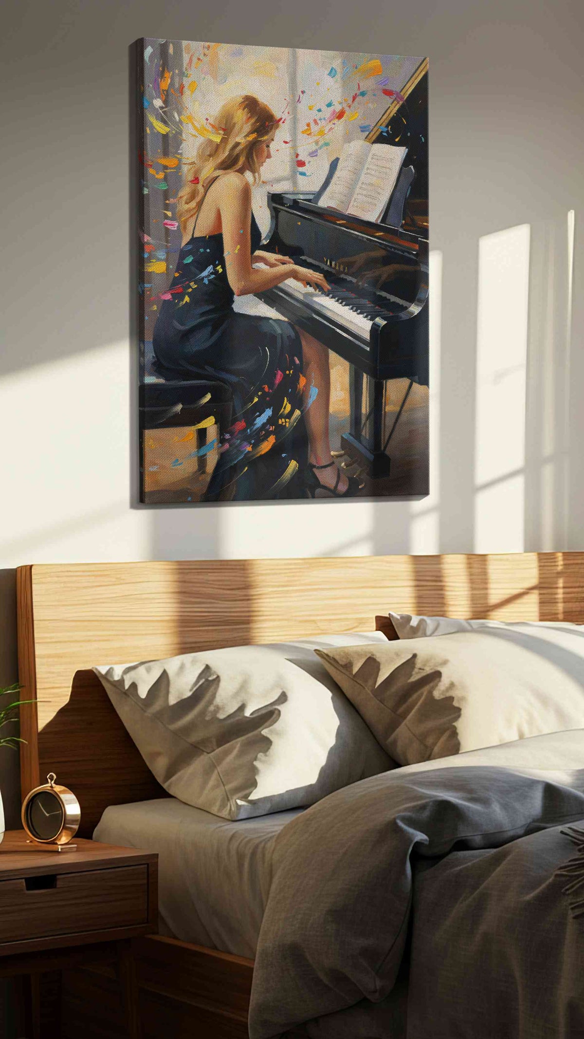 Melodic Whirlwind II – music canvas wall art, gallery-wrapped, ready to hang