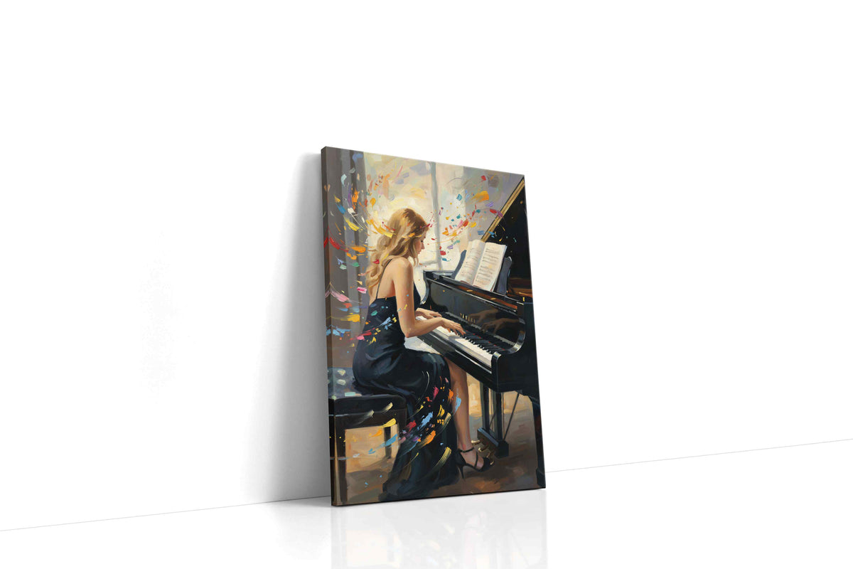Melodic Whirlwind II music canvas print, gallery-wrapped, ready to hang