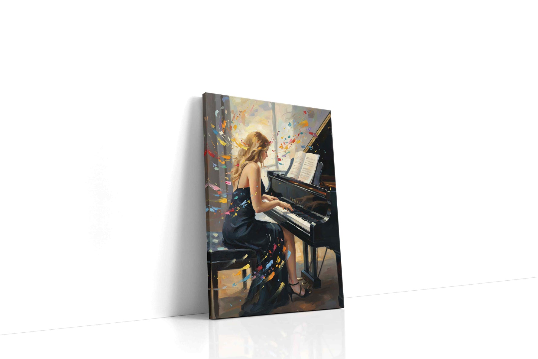 Melodic Whirlwind II music canvas print, gallery-wrapped, ready to hang