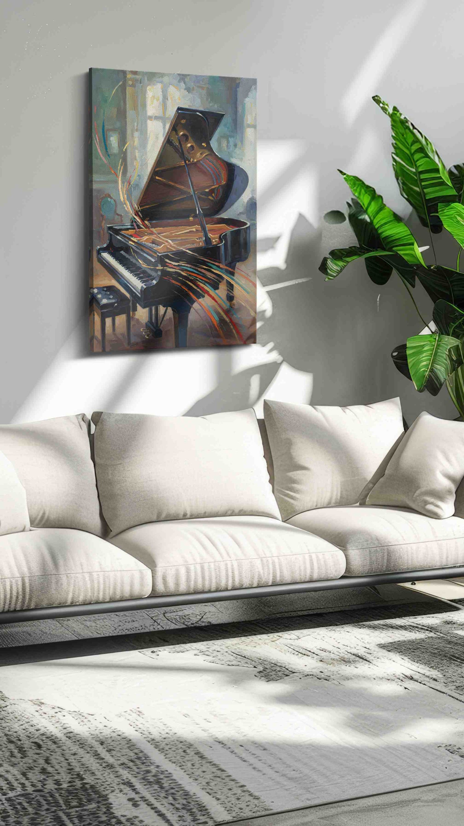 Melodies in Motion II – music canvas wall art, gallery-wrapped, ready to hang
