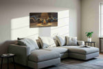 Melodies in Motion III music canvas print, displayed in a living room