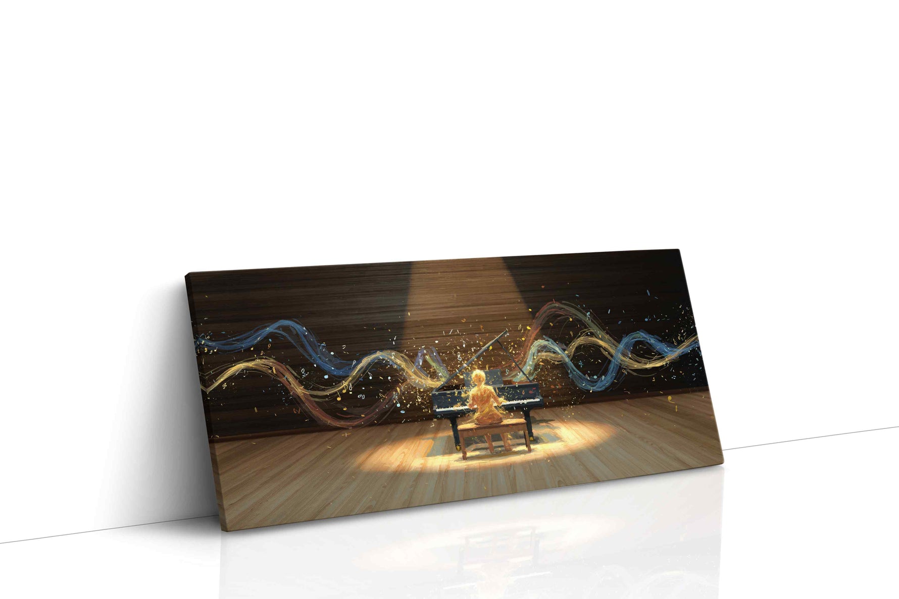 Melodies in Motion III music canvas print gallery-wrapped landscape canvas studio shot