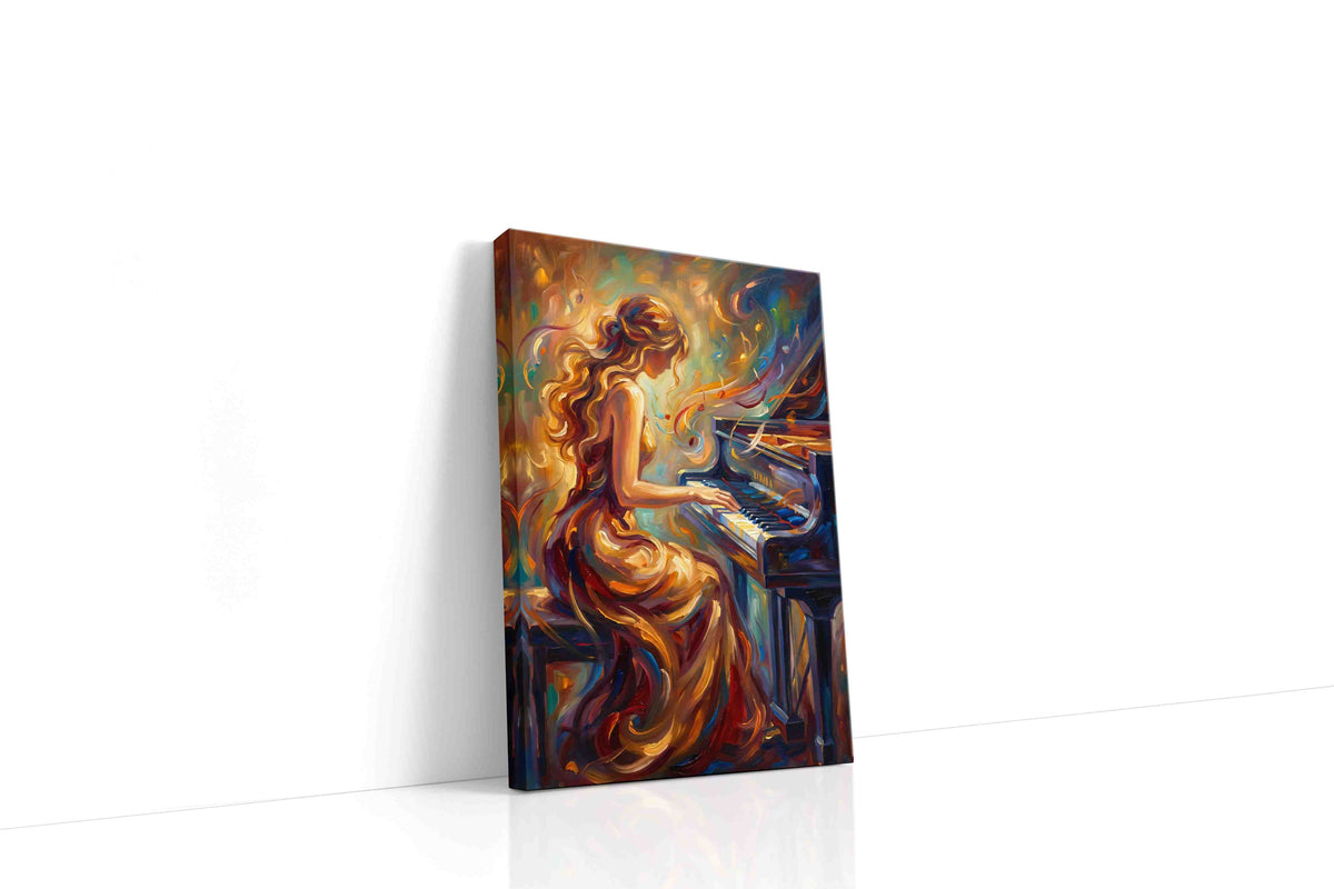 Melodies of Fire and Grace music canvas print gallery-wrapped portrait canvas studio shot