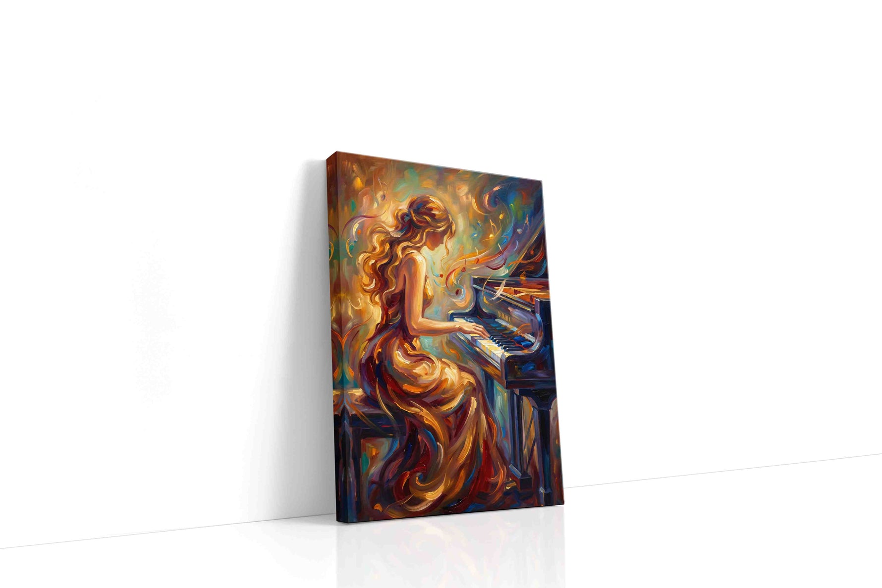 Melodies of Fire and Grace music canvas print gallery-wrapped portrait canvas studio shot