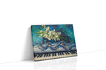 Melody in Bloom music canvas print gallery-wrapped landscape canvas studio shot