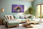Melody in Motion II music canvas print, hanging on wall