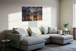 Melody of the Night music canvas print, displayed in a living room