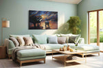 Melody of the Night music canvas print, hanging on wall