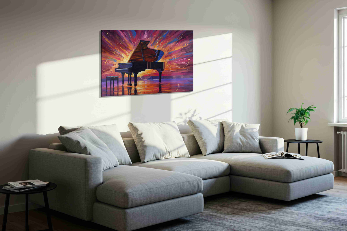 Symphony in Color – music canvas wall art, gallery-wrapped, ready to hang