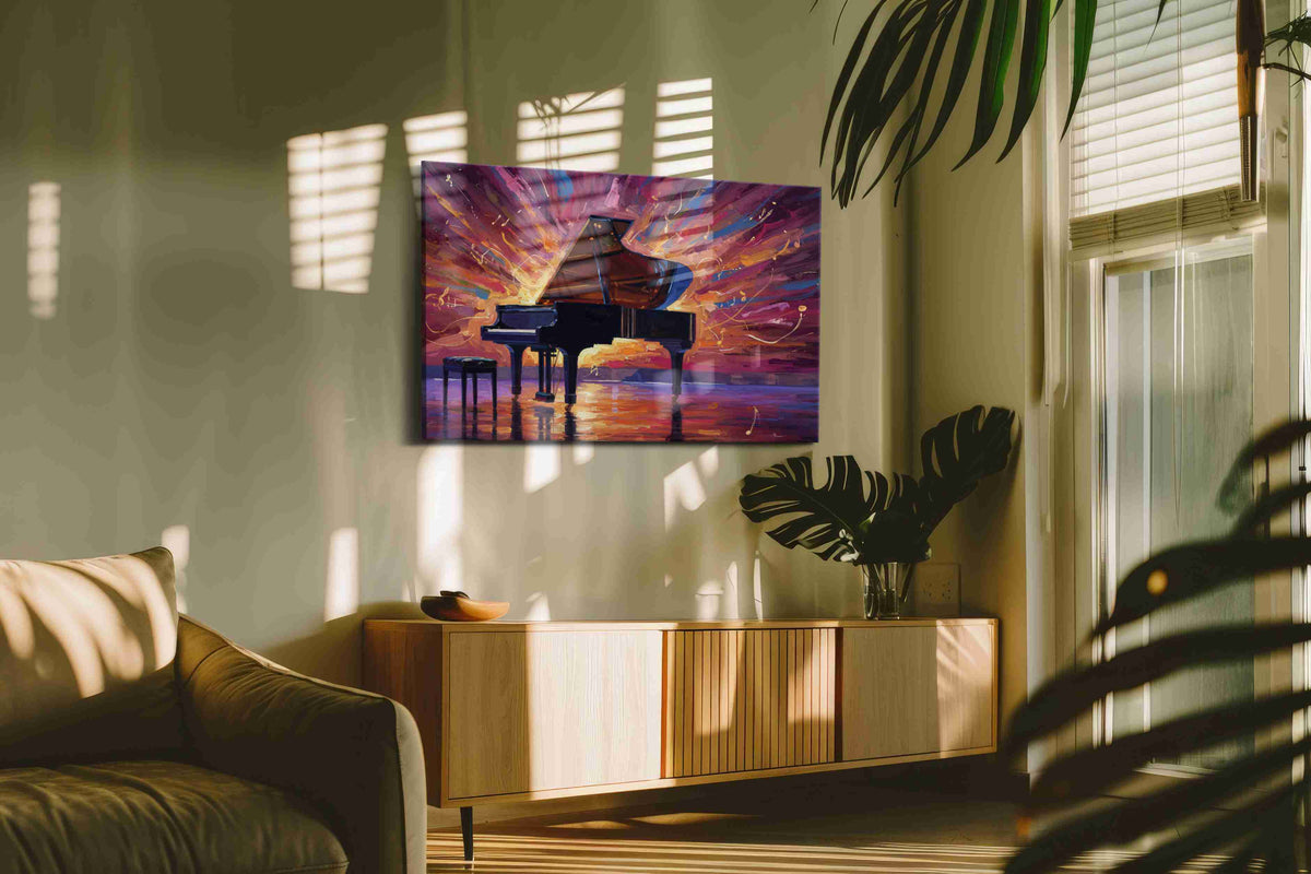 Symphony in Color music canvas print, on wall, lifestyle preview