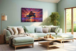 Symphony in Color music canvas print, hanging on wall