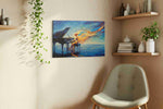 Symphony of Color music canvas print, displayed in a living room
