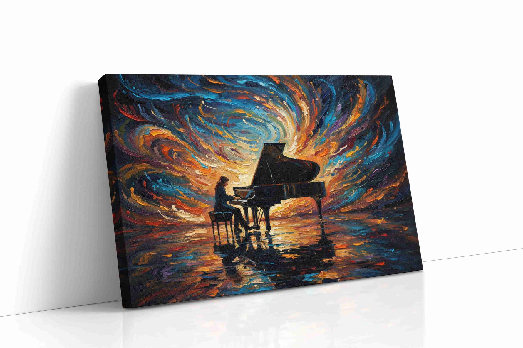 Symphony of Colors II music canvas print gallery-wrapped landscape canvas studio shot