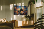 Symphony of Colors II – music canvas wall art, gallery-wrapped, ready to hang