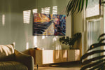 Symphony of Colors III music canvas print in a contemporary interior mockup