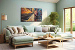 Symphony of Colors III music canvas print, hanging on wall