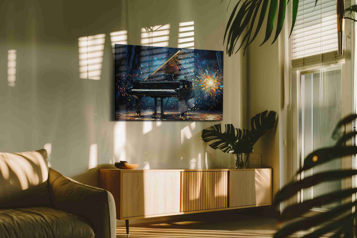 Symphony of Colors IX – music canvas wall art, gallery-wrapped, ready to hang