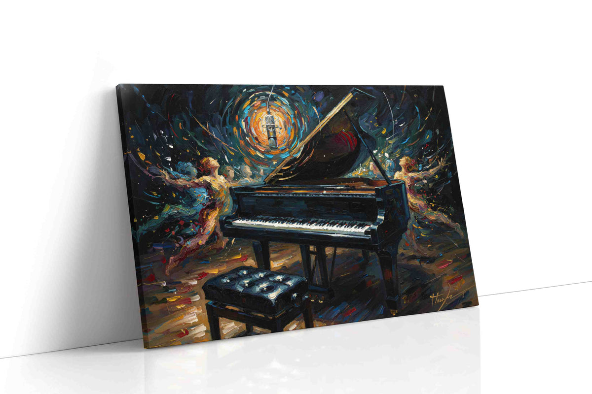 Symphony of Colors Unleashed music canvas print gallery-wrapped landscape canvas studio shot