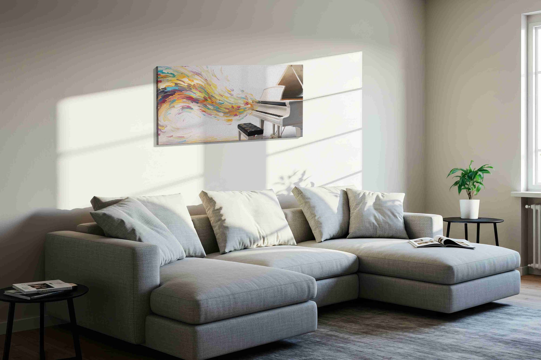 Symphony of Colors V – music canvas wall art, gallery-wrapped, ready to hang
