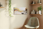 Symphony of Colors V music canvas print, displayed in a living room