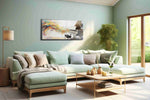 Symphony of Colors V music canvas print, hanging on wall