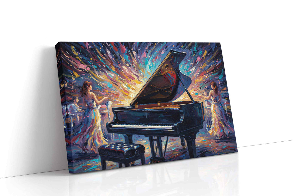 Symphony of Colors VII music canvas print gallery-wrapped landscape canvas studio shot