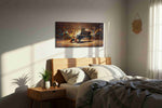 Symphony of Colors VIII music canvas print, displayed in a bedroom