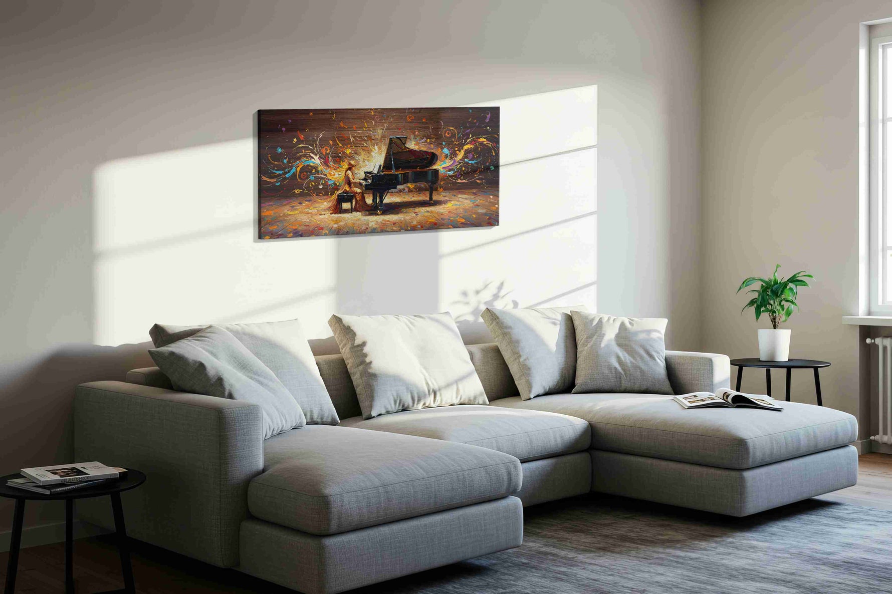 Symphony of Colors VIII – music canvas wall art, gallery-wrapped, ready to hang