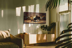 Symphony of Colors VIII music canvas print in a hung canvas mockup