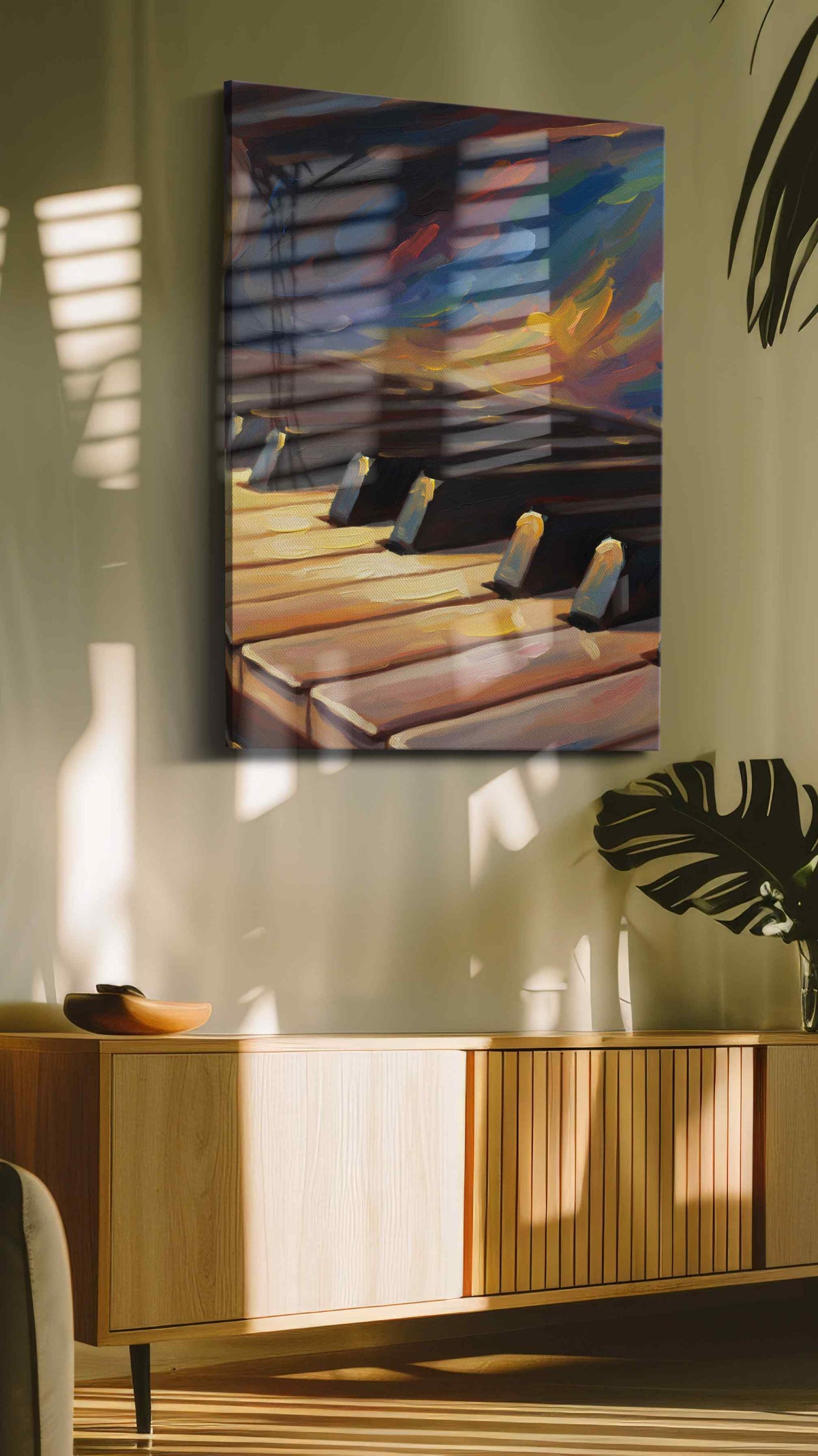 Symphony of Light – music canvas wall art, gallery-wrapped, ready to hang