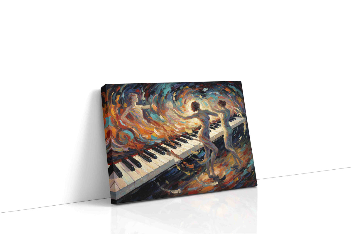 Symphony of Movement music canvas print gallery-wrapped landscape canvas studio shot