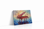 Symphony of Shimmering Waves music canvas print, gallery-wrapped, ready to hang
