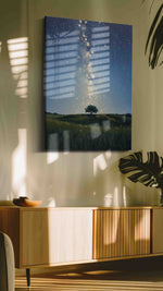 Celestial Solitude landscape canvas print, on wall, lifestyle preview