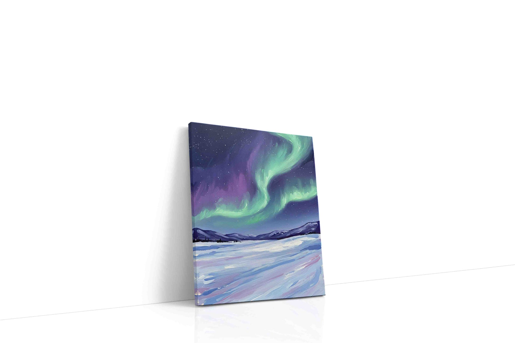 Celestial Symphony of Light landscape canvas print gallery-wrapped portrait canvas studio shot