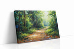 Dappled Light Pathway nature canvas print, gallery-wrapped, ready to hang