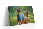 Embrace of the Wild animals canvas print gallery-wrapped landscape canvas studio shot