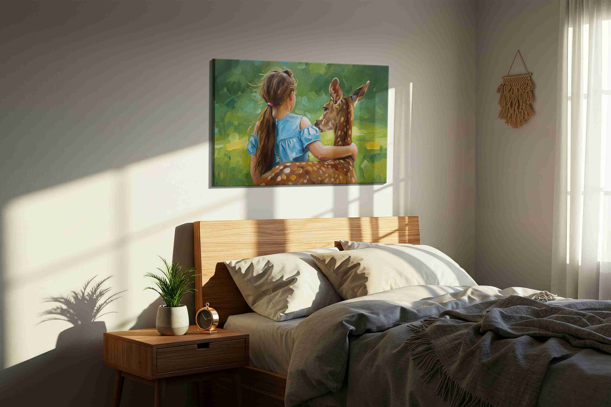 Embrace of the Wild – animals canvas wall art, gallery-wrapped, ready to hang