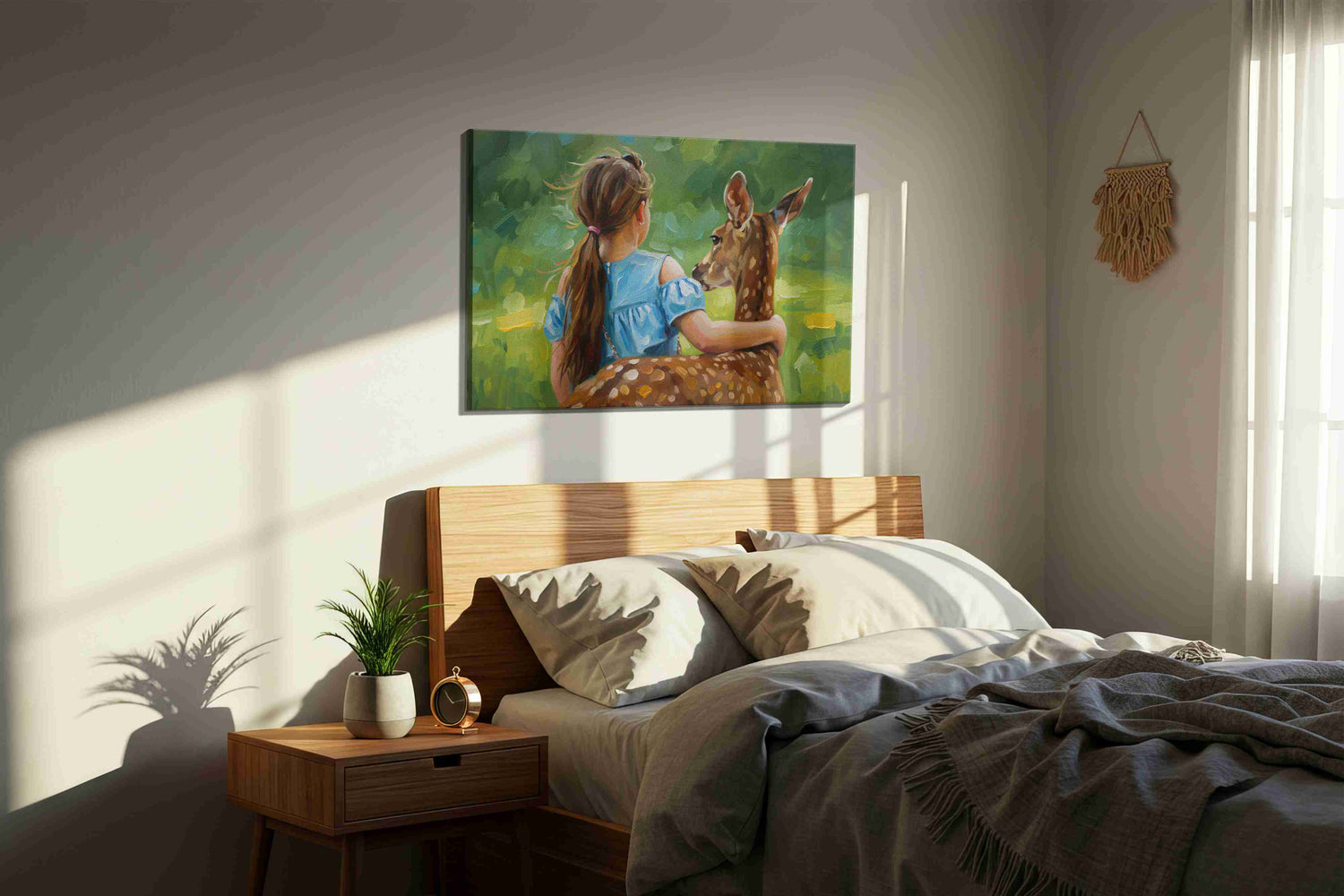 Embrace of the Wild – animals canvas wall art, gallery-wrapped, ready to hang